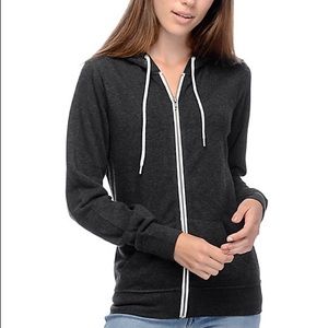 Gray Zip-Up Hoodie